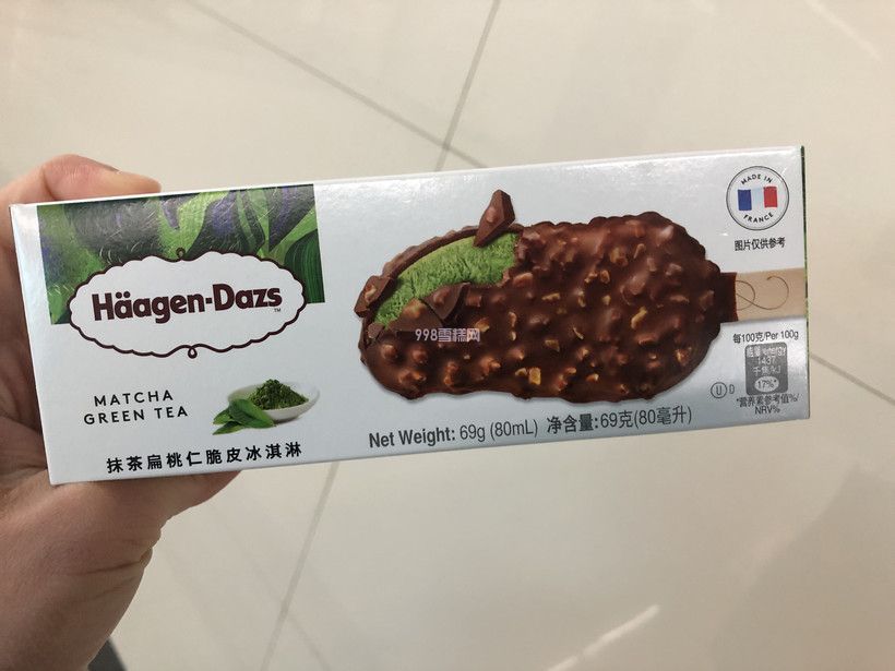 哈根达斯抹茶扁桃仁脆皮条  69g  24支
