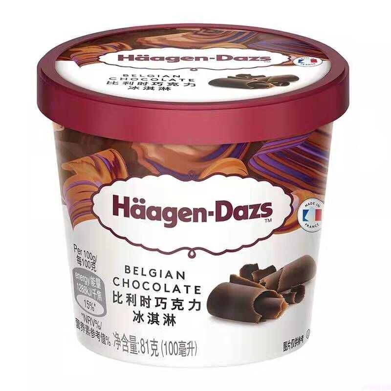 哈根达斯比利时巧克力小杯  81g  24杯