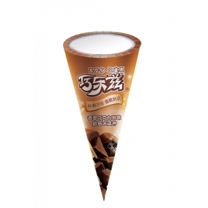 伊利 巧乐兹香草巧克力口味脆皮甜筒雪糕冰淇淋冰激凌冷饮 73g 16支