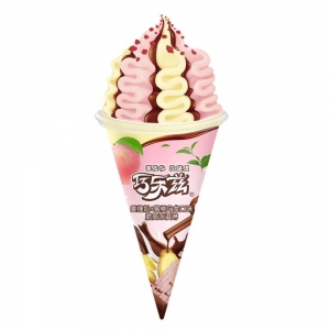 伊利 巧乐兹 姜撞奶蜜桃乌龙+巧克力香草口味脆筒冰淇淋 雪糕冰淇淋冰激凌 85g 16支