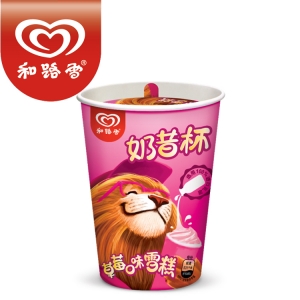 和路雪麦酷狮奶昔杯雪糕批发草莓味 90g 24支