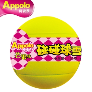 Applo阿波罗碰碰球芒果味雪泥雪糕冰淇淋杯批发  100g  18杯