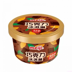 明治巧克力味冰淇淋杯装雪糕111g 12杯