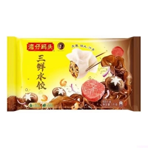 湾仔码头三鲜味水饺 8包 1000G