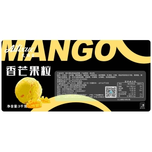 艾丽雪香芒果粒餐饮冰淇淋3.0kg 6L